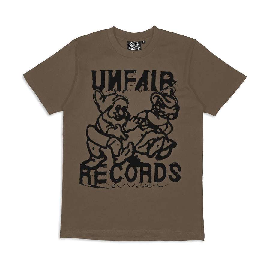 Unfair Records Tee - Brown