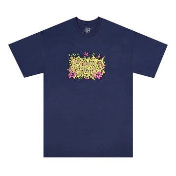 Floral Burner Tee - Navy