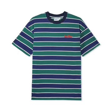 Cape Stripe Tee - Navy/Fern