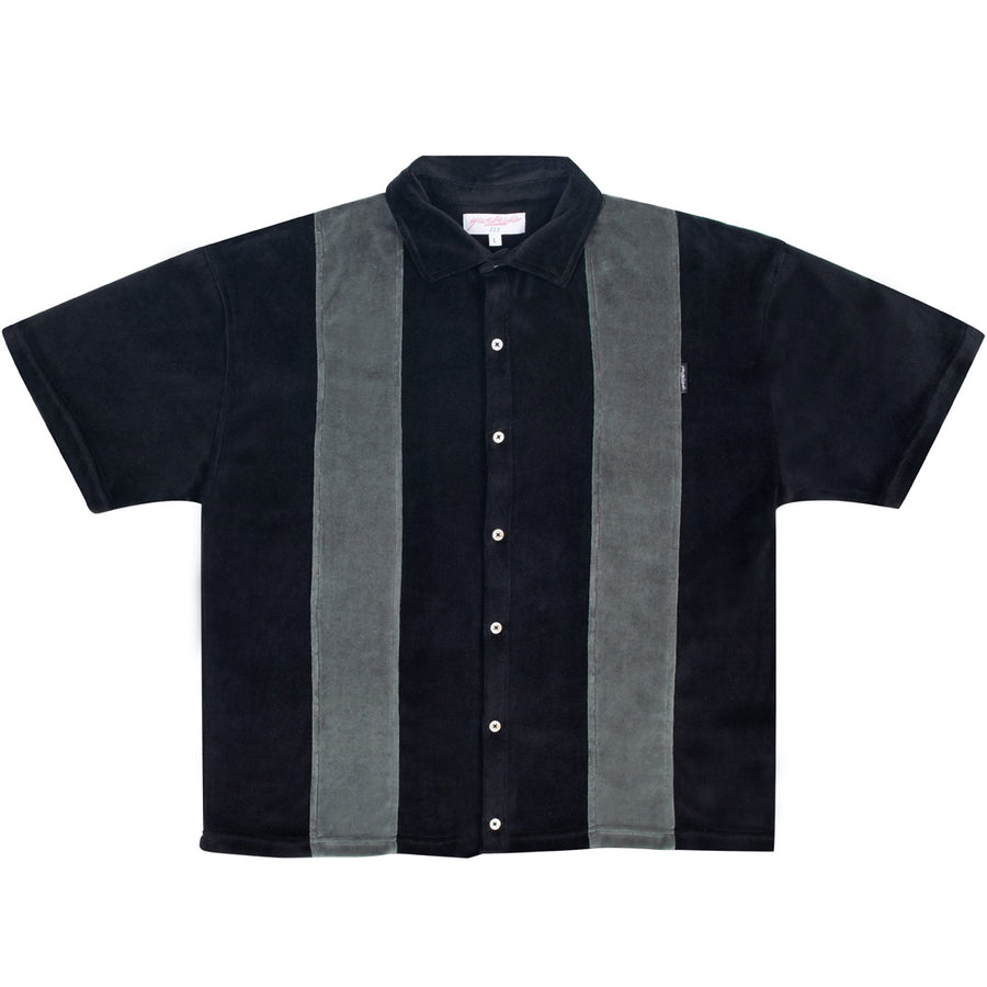 Velour Club Shirt - Black/Grey