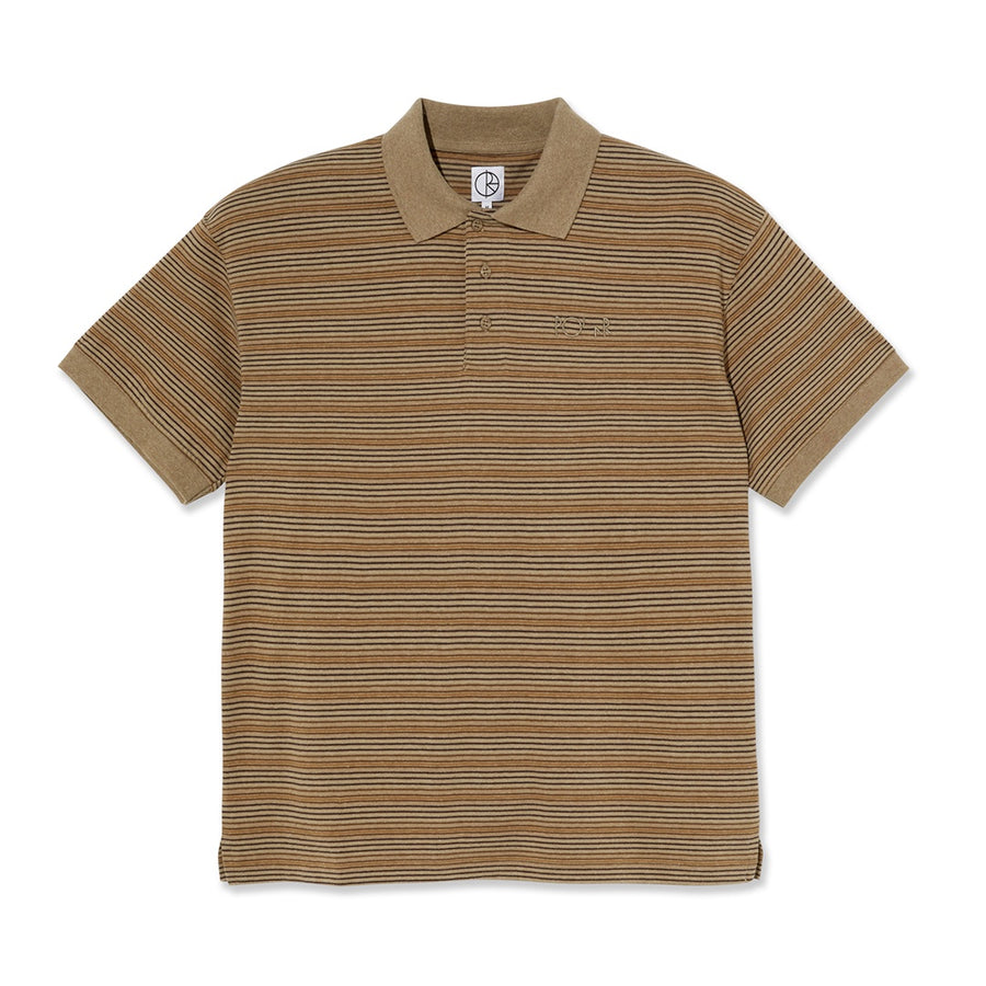 Stripe Polo Shirt - Camel