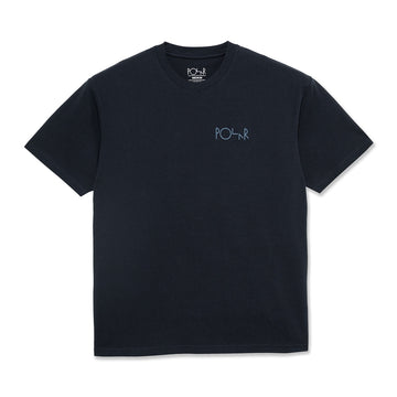 Stroke Logo Tee - Navy/Blue