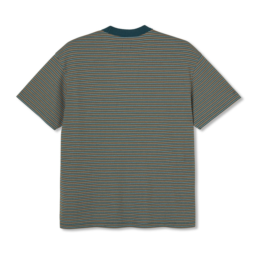 Stripe Shin Tee - Teal