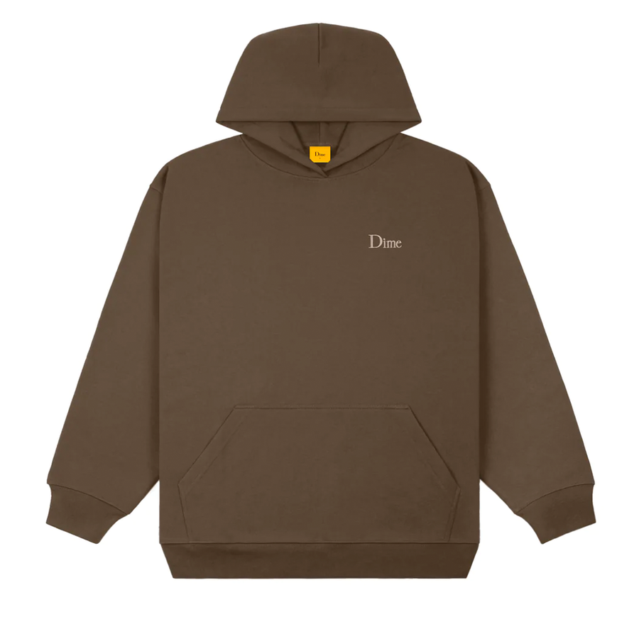 Dime Classic Small Logo Hoodie - Walnut